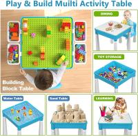 Infantil, Mesa de Actividades Construccion y Silla con 128 Piezas Juguetes de Creativos Grandes Clásicos para Niñas, Rosa - details 19