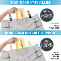 Cinturón deportivo para hombre y mujer, faja de soporte Lumbar, alivio del dolor, disco herniado y ciática - details 2