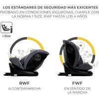 Silla de coche ajustable para bebés y niños I-SIZE 40-150 cm Isofix Gris - details 1