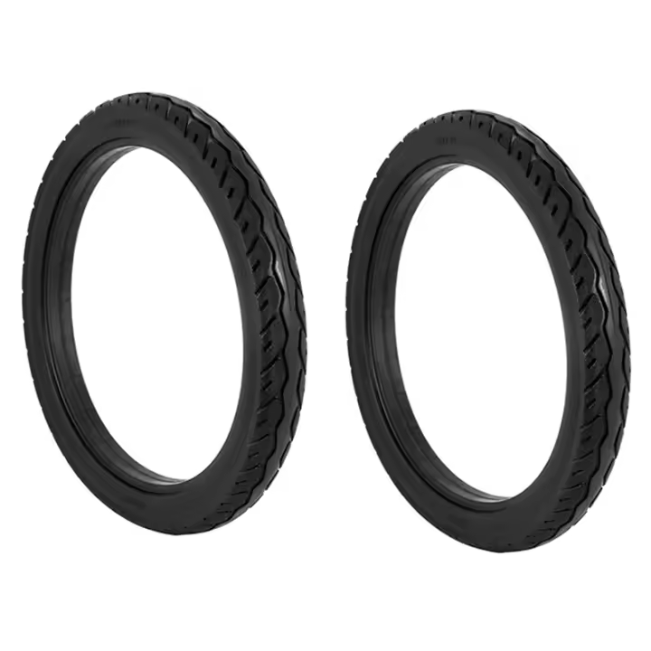 Neumáticos sólidos de poliuretano para bicicleta, llantas antideslizantes de color negro, 2 piezas, 16 pulgadas, 16X1,75 - 1