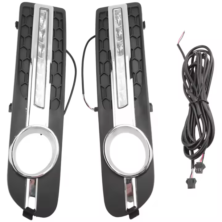 Luz LED de circulación diurna DRL, luz antiniebla ámbar y blanca para Volvo S80 2007-2013 - 1