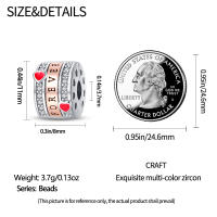Encantos de Pulsera S925 Plata Esterlina con Esqueleto y Flor para Mujeres Joyería Fina de Cumpleaños Regalo de Diy con Cuentas de Zircono y Piedra Natural - details 13