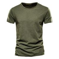 Novedad de verano, camiseta de manga corta de color sólido para hombre, ajustada, de algodón de bambú, talla europea, estilo coreano, camiseta informal de moda para hombre - details 23