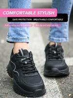Zapatos de Trabajo de Seguridad de Verano para Mujer Botas de Punta de Acero Indestructible - details 2