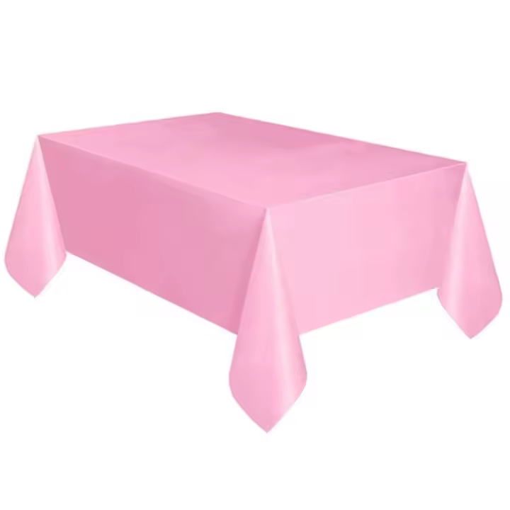 Mantel grande de plástico para mesa, mantel rojo y negro para fiesta, limpieza con un paño, para cumpleaños, boda y Navidad - 1