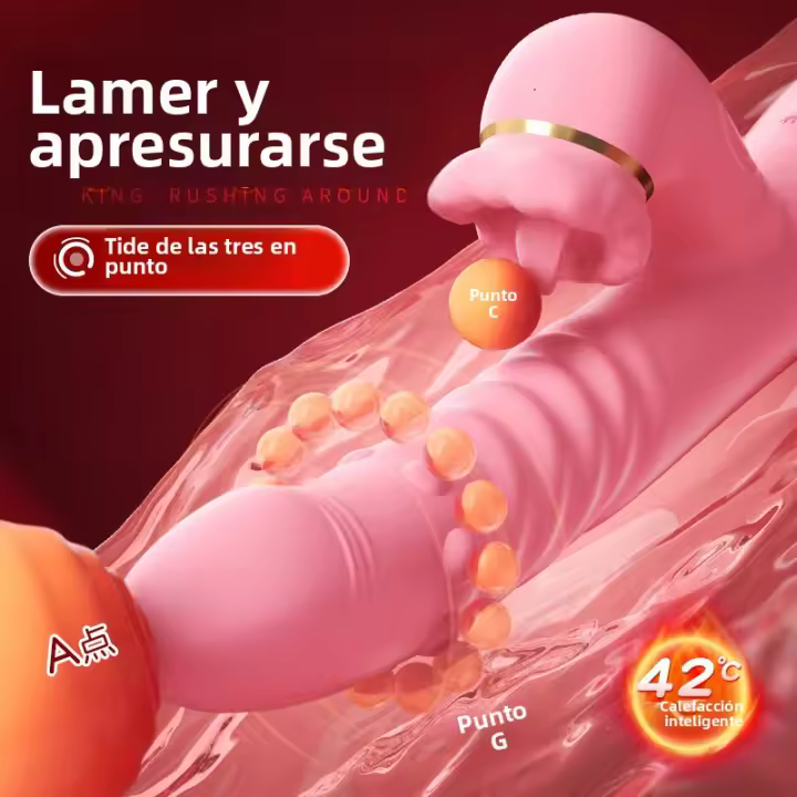 Juguetes sexuales, lamedores de lengua, cuentas retráctiles, vibradores calentados, juguetes eléctricos para adultos, productos para mujeres, masturbadores - 1