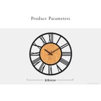 Reloj de Pared de Números Romanos Nórdicos de 3D Silencioso, Preciso, Decoración de Sala de Estar - details 3