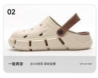 QYCKABY-Zapatillas de exterior para hombre y mujer, zuecos cómodos de suela suave, diseño informal, sandalias de jardín, 2024 - details 9