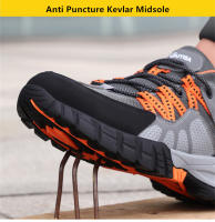 Zapatos de trabajo con punta de acero para hombre, zapatillas de seguridad ANTIPERFORACIONES, botas antideslizantes, zapatos indestructibles - details 5