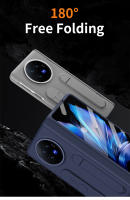 Funda de teléfono de pulsera Vertical de lujo para VIVO X Fold 3, con soporte integrado y película frontal de vidrio - details 6