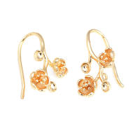 Ganchos de Pendientes de Estrella de Bronce de Alta Calidad Diy Joyería Hazte Tú Samex 18K Oro Color Brass Accesorios de Collar y Pendientes para Mujeres - details 10