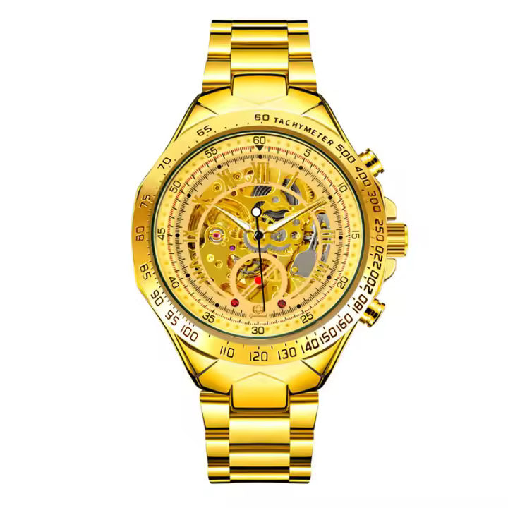 Moda negocio mecánico hombre reloj reloj mecánico automático - 1