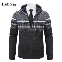 Chaqueta cálida de otoño e invierno para hombre, cárdigan de punto con capucha y chaqueta de algodón polar - details 1