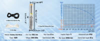 SucceBuy Bomba sumergible de pozo profundo, resistente a la arena, cable eléctrico, acero inoxidable, resistente al agua IP68, para riego y uso doméstico - details 4