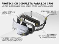 Gafas de Esquí Kapvoe Nuevas Protección UV400 Anti-Niebla para Hombres y Mujeres Material de Moda Deportiva al Aire Libre - details 1