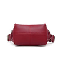 Bolso bandolera de cuero con cremallera, estilo retro europeo y americano, nuevo. - details 25