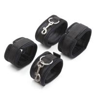 Conjunto de restricción BDSM Bondage esposas y tobilleras esclavo en la cama pierna abierta coqueteo juguetes sexuales para mujeres parejas erótico sin vibrador - details 2