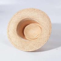 Sombrero de Verano con Pompón y Cinturón Estilo Derby Natural para Mujeres - details 3