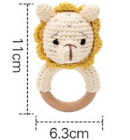 Bebé Recién Nacido Juguete de Crochet con Diseño de Dibujos Animados en Madera Unisex Regalos para Recién Nacidos Marca - details 2
