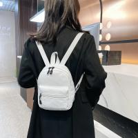 Mini mochila escolar de nailon para niñas, morral pequeño de viaje, impermeable, informal, sólido - details 8