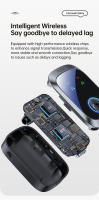 Receptor y transmisor de Audio multipunto 2 en 1, Bluetooth 5,4, 3,5mm, AUX, HIFI, HD, adaptador inalámbrico de avión de baja latencia con micrófono - details 5