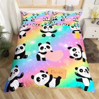Juego de Ropa de Cama con Elefante y Flores para Bebé Animal de Dibujos Animados Lindo Cubierta de Edredón de Giraffe para Niñas y Niños - details 15