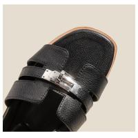 Sandalias Planas Casuales para Mujer Punta Abierta, Diseño Romano Tejido, Tacón Antipé, Moda de Verano/Primavera, Adecuado para Vestidos, Playa, Apartamento - details 16