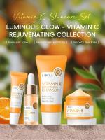 Set de cuidado de la piel, juegos de regalo de belleza de vitamina C, kit de cuidado de la piel para adolescentes con limpiador, suero, crema para ojos, crema facial, juego de cuidado de la piel de - details 0