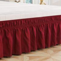 Falda De Cama Elástica De Color Puro, Suministros De Ropa De Cama Suave Para La Cama, 1 unidad - details 13