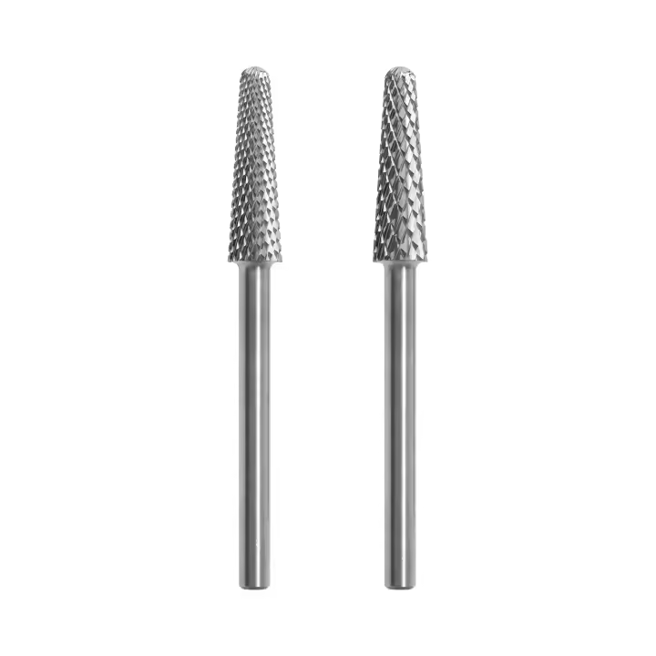 HYTOOS-brocas de carburo cónico para uñas, herramienta profesional de eliminación de Gel suave para limpieza de cutículas, lima eléctrica, accesorios de manicura - 1