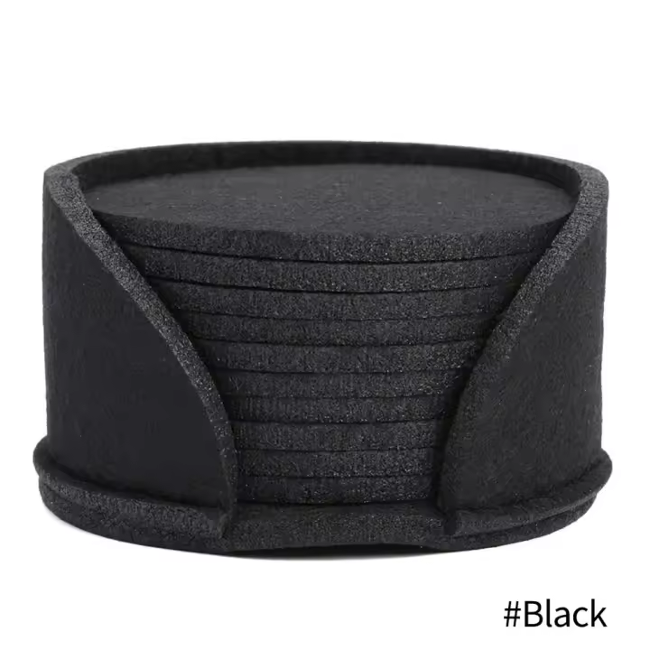 Vajilla de fieltro Simple, tapete de café antideslizante para el hogar, tapete para taza de té con aislamiento térmico, tapete para mesa, tapete para taza, tapete para hervidor - 1