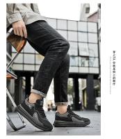 Zapatos Deportivos de Malla de Cuero Versátiles para Hombres 2025 Ligeros, Antideslizantes, Absorbentes de Golpes para Correr - details 7