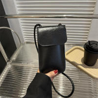 Bolso bandolera de cuero PU sólido para mujer, bolso para teléfono móvil - details 17