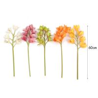 Decoración de Hogar con Flores Falsas de Cymbidium Floral Dining Table Plantas Verdes Artificiales - details 2