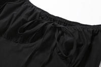 Falda corta con cuello en V y mangas sin espalda para mujer, novedosa - details 6