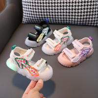 Zapatos de playa anti-retroceso tipo baotou para niños y niñas, zapatos para niños pequeños con suela blanda intermitente para niños - details 21