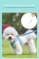 Arnés reflectante para perro y gato, conjunto de cuerda para el pecho, transpirable, ajustable, para perros pequeños y medianos - details 12