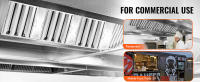 SucceBuy Filtro de campana comercial, filtro deflector de acero inoxidable para grasa, ideal para campanas extractoras de cocina comercial - details 4