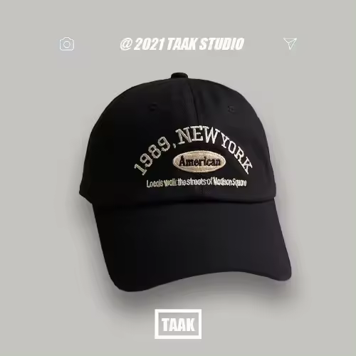 Gorras de Béisbol Bordadas Casuales Ajustables para Hombres y Mujeres Sombreros de Sol de Algodón Americano de Nueva York 1989 Gorras Unisex Solidas - 1