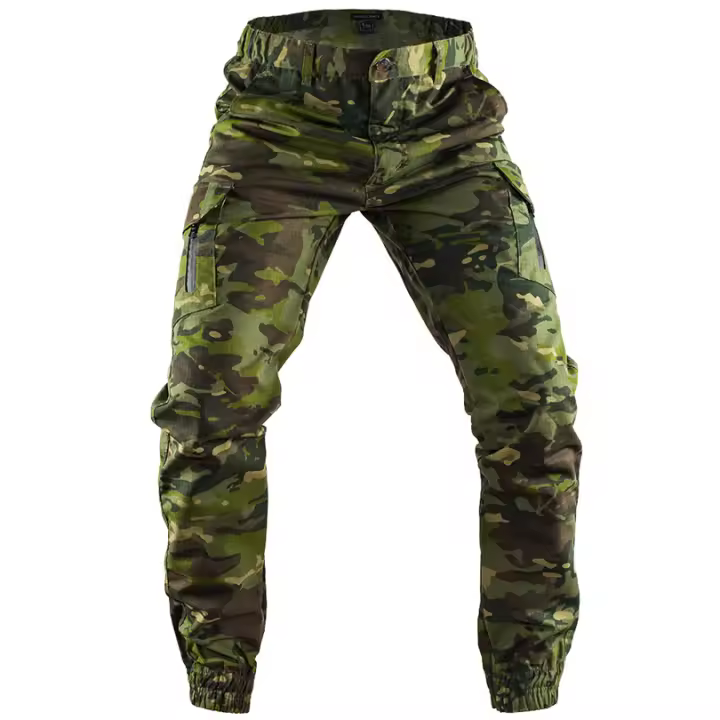 Pantalones Tácticos de Camuflaje para Hombres Ropa de Trabajo Mecánica Resistente al Desgaste para Senderismo y Uso Diario Material de Poliéster y Algodón - 1