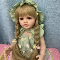 BZDOLL-Muñeca de bebé Reborn de silicona de cuerpo completo, juguete realista de 55 CM y 22 pulgadas, princesa recién nacida, vestido hermoso, regalo para niña - details 2