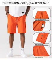 Ropa de trabajo de verano para hombre, pantalones cortos informales y de moda de pierna recta - details 2