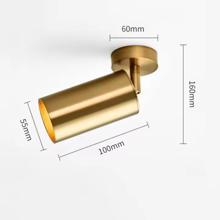 Luz de pista dorada, foco Led de cocina, luz de techo nórdica moderna, luz decorativa para balcón, guardarropa, tienda - 1