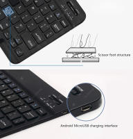 Miniteclado inalámbrico con Bluetooth, dispositivo para ipad, teléfono, tableta, ruso, español, para Android, ios, Huawei, Samsung, Xiaomi - details 3