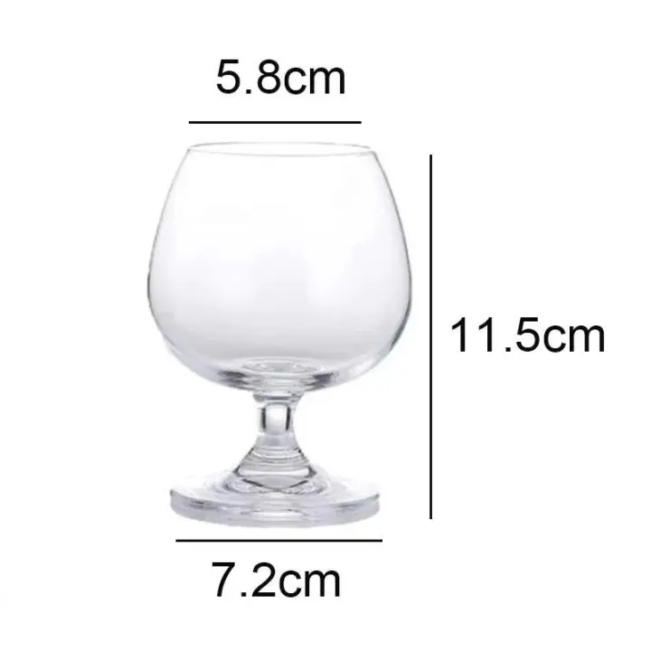 Juego de vasos de 255ml, copa de cristal transparente, copas de vino, champán, copa de coñac, copa de Brandy - 1