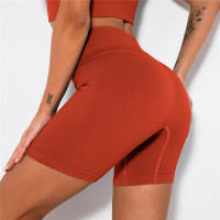 Pantalones cortos de yoga para mujer, leggings de cintura alta sin costuras para correr, entrenar, gimnasio - details 23
