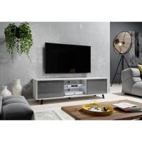 Mueble TV Suspendido/Mesa TV/Mueble para Salón (100 cm, sin LED, Roble Dorado/Negro Brillante) - details 5