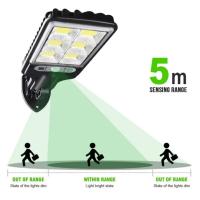 Lámpara Solar Led de pared para exteriores, iluminación de seguridad con 3 modos, Sensor de movimiento, impermeable, para camino de Patio y jardín - details 2
