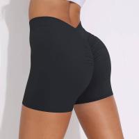 Pantalones cortos de Color sólido para mujer, pantalones cortos deportivos elásticos de cintura alta para Fitness, glúteos color melocotón, pantalones de Yoga para correr - details 19