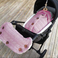 Saco de dormir de punto grueso para bebé, forro de Cachemira de imitación infantil, envoltura para recién nacido, manta para cochecito de niño - details 33